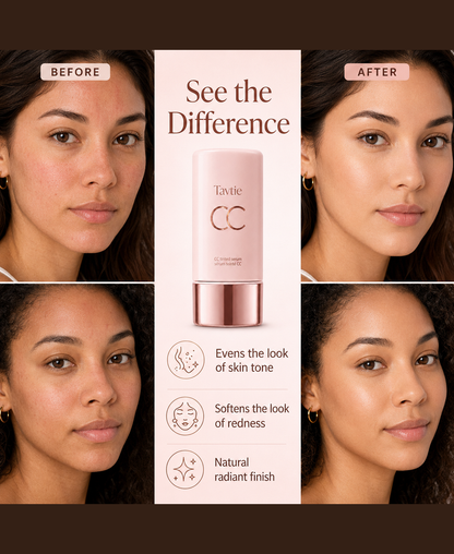 CC Tinted Serum – Shade-Adaptive Coverage, 24H Hydration & Waterproof Wear