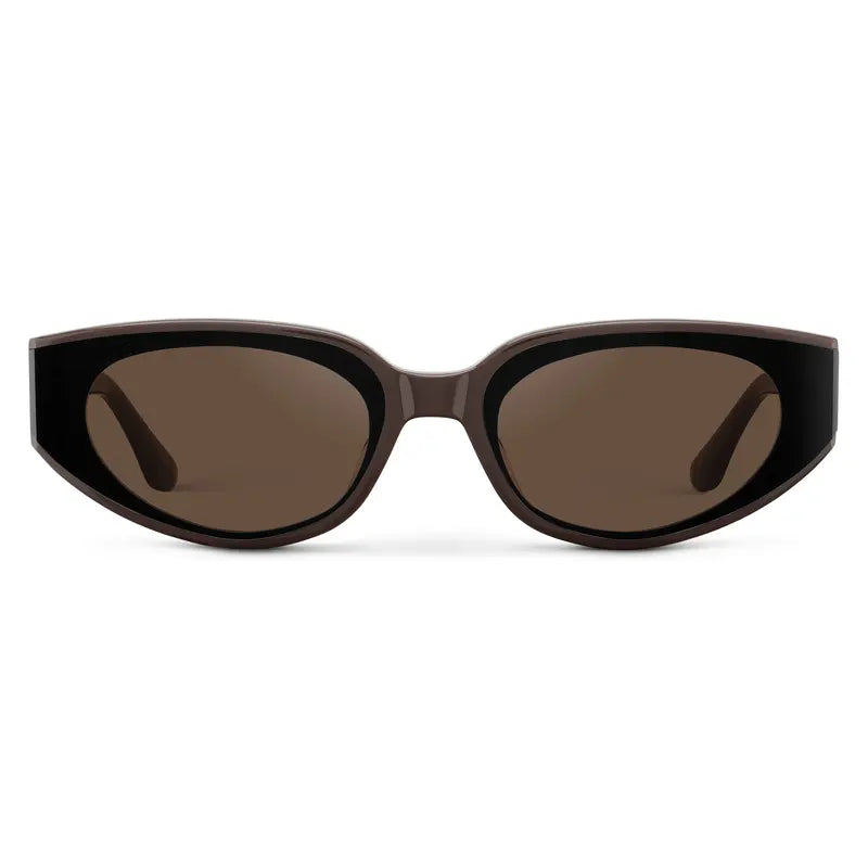 Modern Flat-Lens Cat-Eye Sunglasses Eyewear Shades