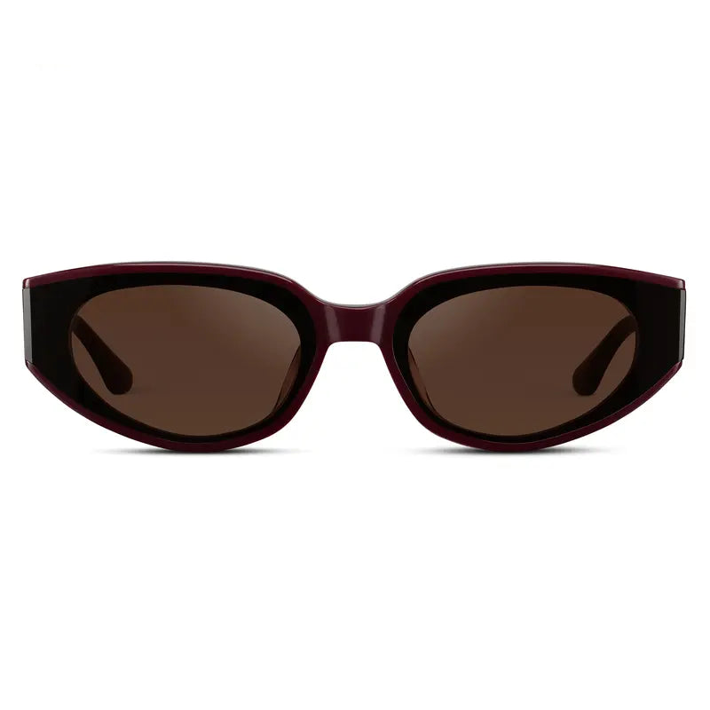 Modern Flat-Lens Cat-Eye Sunglasses Eyewear Shades