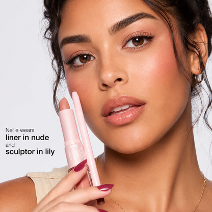 lip sculptor & liner - 3-in-1 lip combo: lip liner, lipstick & lip gloss