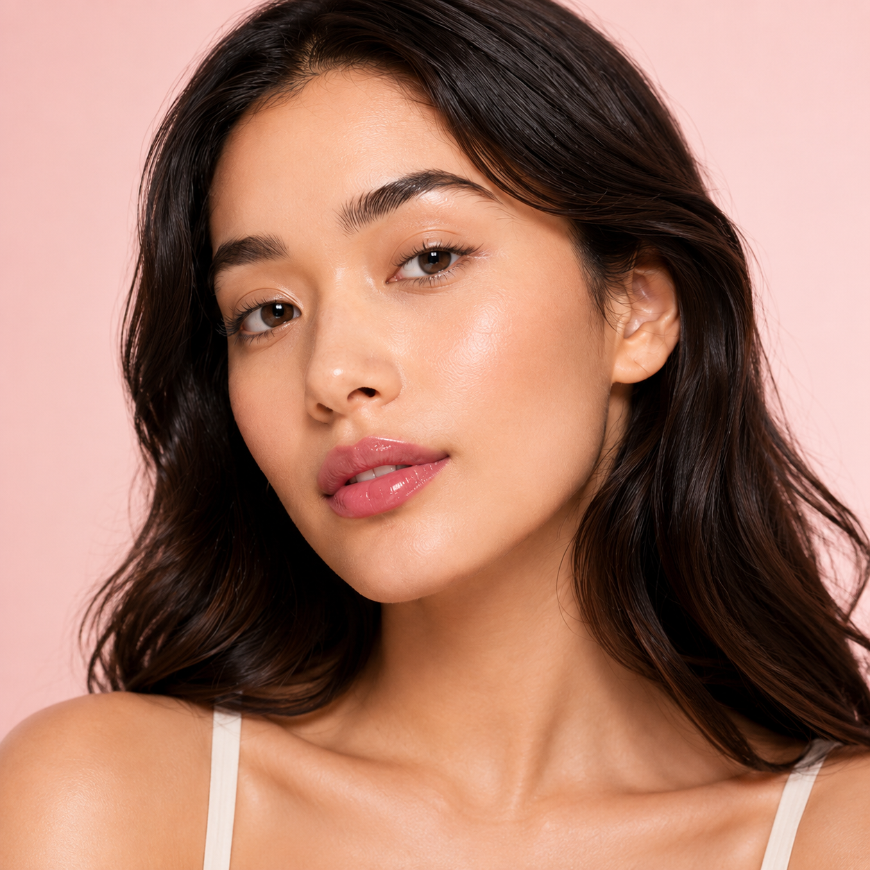 Lip color on light and medium skin tone