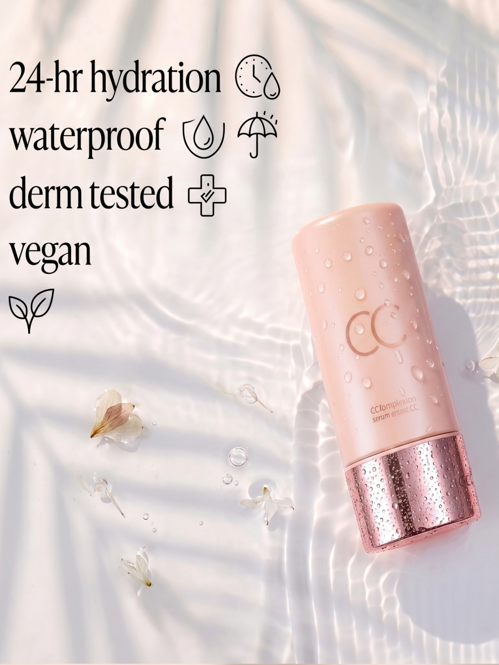 CC Tinted Serum – Shade-Adaptive Coverage, 24H Hydration & Waterproof Wear